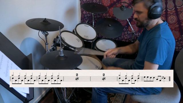 American Psycho - Drum lesson with notes смотреть онлайн