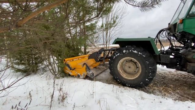 Финский ротоватор Mericrusher MJS-241stg на расчистке сельхозземель от пней и деревьев смотреть онлайн