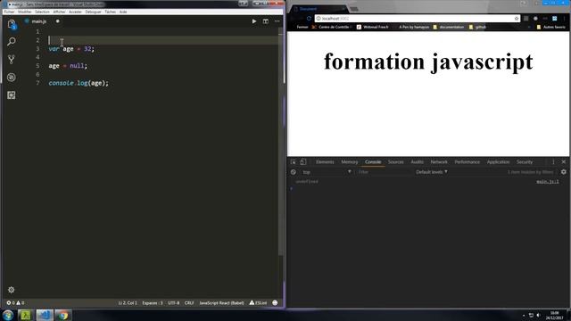 Formation javascript 18 is not defined undefined null смотреть онлайн