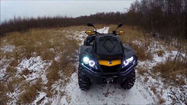 walking around BRP Outlander 650 X-MR MAFIA смотреть онлайн