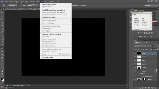 Rain Effect | Photo Manipulation Photoshop Tutorial смотреть онлайн
