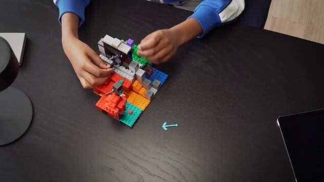 Конструктор LEGO Minecraft 21172 Разрушенный портал смотреть онлайн