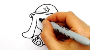 Как нарисовать милого зайчика на 23 Февраля. Простые рисунки для срисовки на 23 февраля.