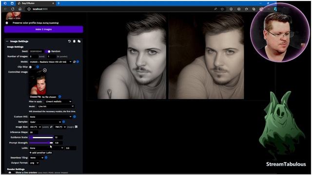 Easy Diffusion How to turn photo to Sketch смотреть онлайн
