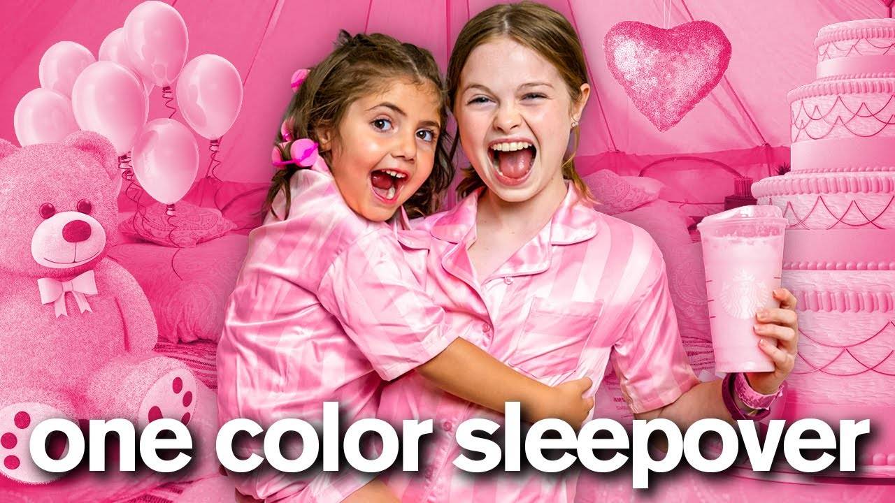 EVERYTHING in ONE COLOR for 24 HOURS (very funny!) смотреть онлайн