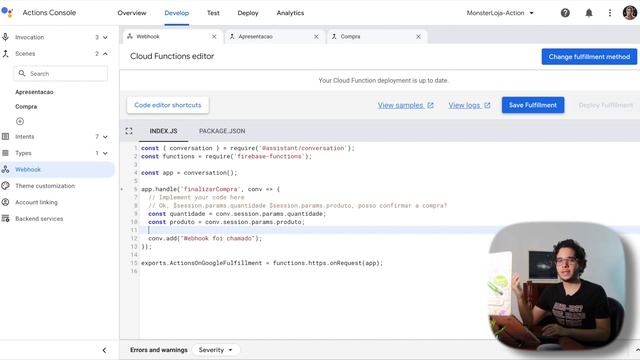 Crie Bots Poderosos Usando Webhooks - Actions on Google смотреть онлайн