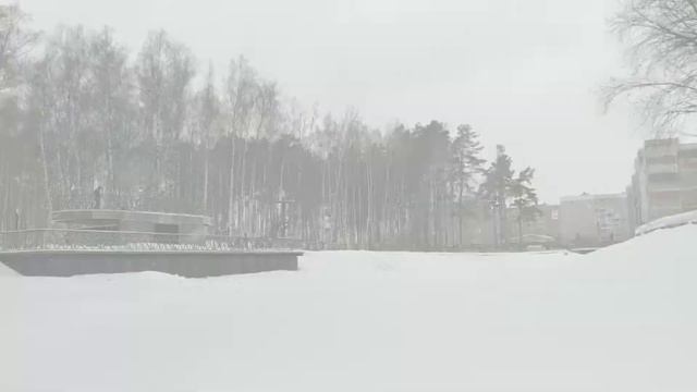 Домодедово. На льду пруда в парке Ёлочки. смотреть онлайн