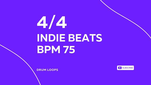 4/4 INDIE RHYTHM BPM 75 v1 - DRUM BEAT - RHYTHM PATTERN смотреть онлайн