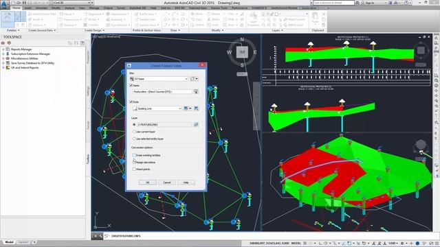 AutoCAD Geology Lenses using HoleBASE SI Extension for AutoCAD Civil 3D смотреть онлайн