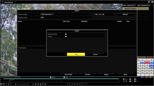Hikvision NVR: Export video to USB drive (Backup video) смотреть онлайн