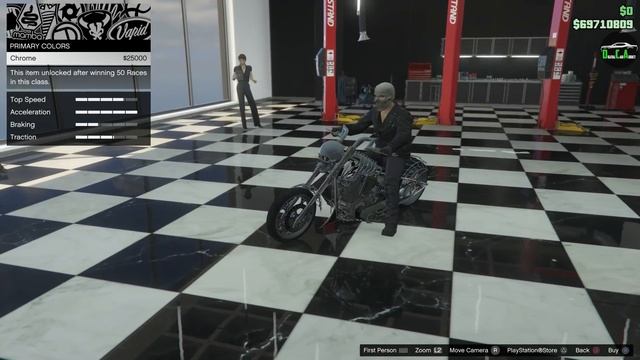 GTA 5 - Past DLC Vehicle Customization - LCC Sanctus (Ghost Rider Bike) смотреть онлайн