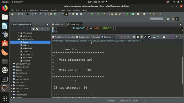 Java 48: creare un gioco di combattimento con Java смотреть онлайн