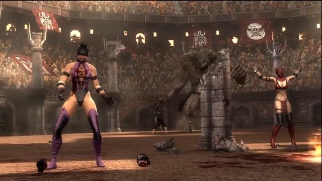 Mortal Kombat 9 Arcade Ending Mileena HD 720p смотреть онлайн