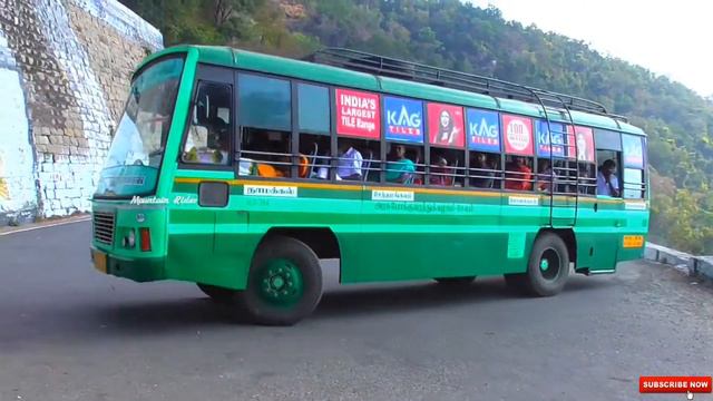 TNSTC Bus Turning in Kolli Hills 34/70 Hairpin Bend | Kollimalai 34/70 TN Govt Bus Turning смотреть онлайн