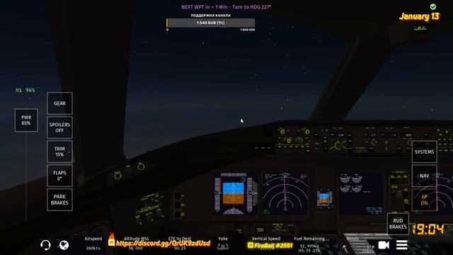 Infinite Flight:B77-300ER/UUDD-LTBA-EDDF/ Летаем по городам смотреть онлайн