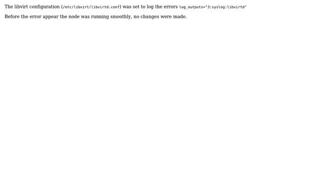 Failed to connect socket to '/var/run/libvirt/libvirt-sock': No such file or directory смотреть онлайн