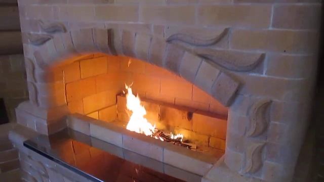 Барбекю печной комплекс.Красивая печь из точеного кирпича. Супер печь. УФИМСКИЙ ПЕЧНИК 8 347 257275 смотреть онлайн