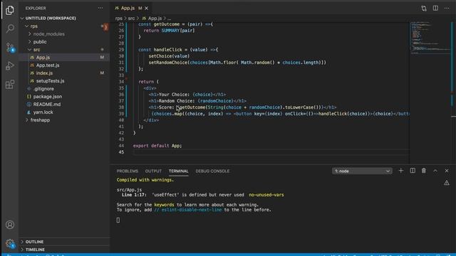 Rock Paper Scissors in React смотреть онлайн