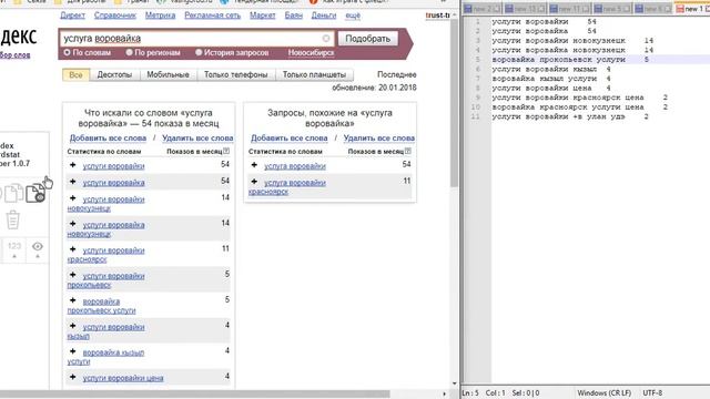 Как пользоваться программой Notepad + + при работе с Яндекс.Директ смотреть онлайн