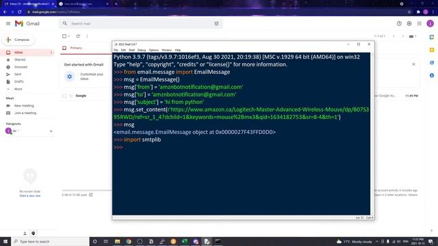 Send Gmail Using Python смотреть онлайн