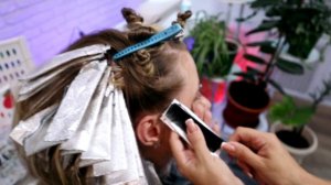 ? УРОК 9 ПРАКТИКА: Мелирование макушки и на висках, мелирование на средние волосы