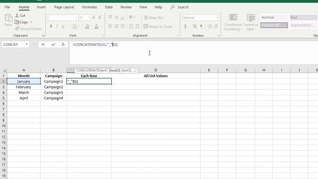 Excel - Combine Cells and Lists (Concatenate) смотреть онлайн