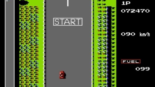 Road Fighter (NES) смотреть онлайн
