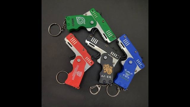 Брелок для ключей, подарок на день Святого Валентина, складной мини брелок, 6 вспышек, пистолет смотреть онлайн