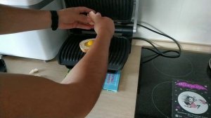 Яичница в хлебе на гриле Tefal,быстрый завтрак