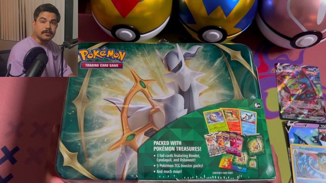 NEW POKEBALL TINS AND ARCEUS COLLECTORS CHEST *POKEMON CARDS OPENING SPRING 2022* смотреть онлайн
