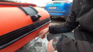 Обзор лодки ПВХ.Солар 380 jet tunnel!