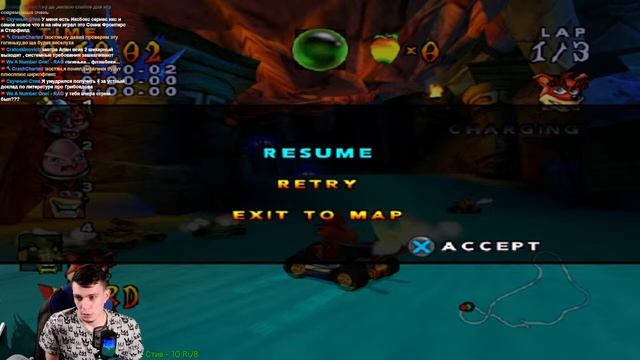 Crash Nitro KART - PS2 -почти на железе, испытываем обратную совместимость PS3 первых ревизий смотреть онлайн