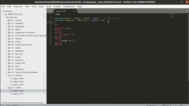 77 PHP Web Development 76 Session vs Cookie смотреть онлайн