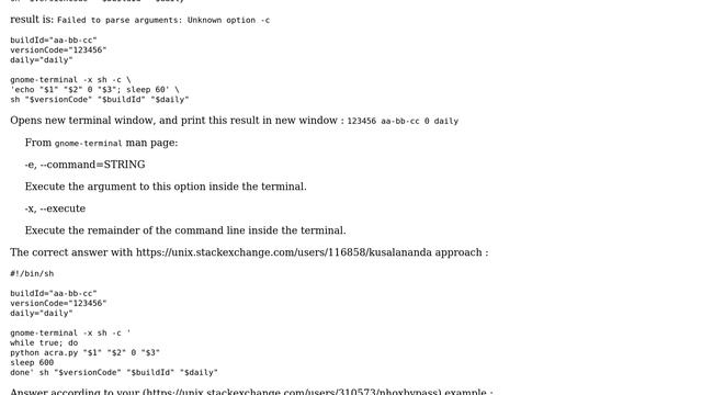 How to pass variables to gnome-terminal command? (2 Solutions!!) смотреть онлайн
