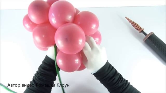 МАЛИНА ИЗ ВОЗДУШНЫХ ШАРОВ своими руками How to Make a Balloon Raspberries their own hands TUTORIAL смотреть онлайн