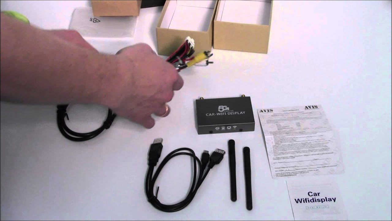 Распаковка автомобильного WiFi видеоинтерфейса AVS15W смотреть онлайн