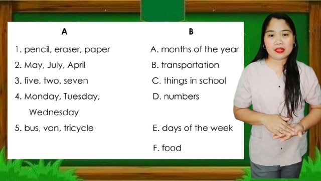 sorting/classifying familiar words to basic categories смотреть онлайн