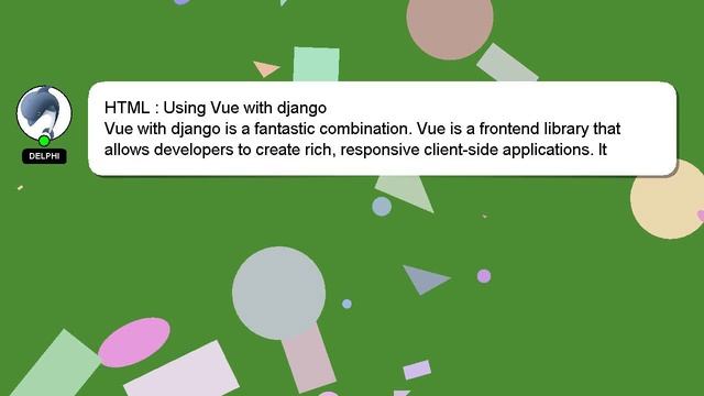 HTML : Using Vue with django смотреть онлайн