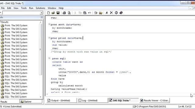 Display monthwise data in SAS смотреть онлайн