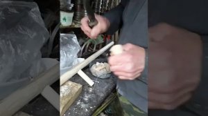 как я насаживаю косу на косовище