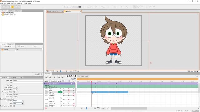 Обучение Live2D Cubism 3.0, шестой урок — режим анимации