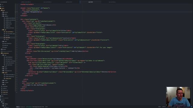 JS Web apps - Angularjs - User Management - List Users смотреть онлайн
