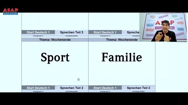 Goethe A1 exam model sample question paper | Sprechen (Speaking) смотреть онлайн