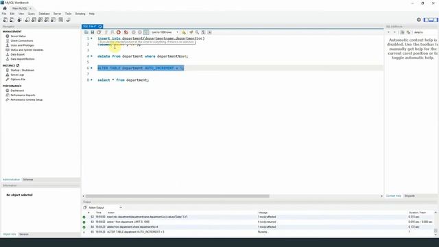 Exercise 8 Manipulating the Auto Increment Values in a Table смотреть онлайн