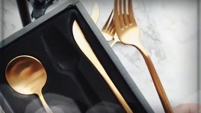 Красивые столовые приборы с Алиэкспресс. смотреть онлайн