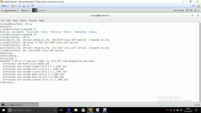 Installation of java in Linux смотреть онлайн