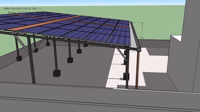 Bi-Facial Solar Plants I 3D Design Visualize of Solar Power Plant I Solar Plants Design in SketchUp смотреть онлайн