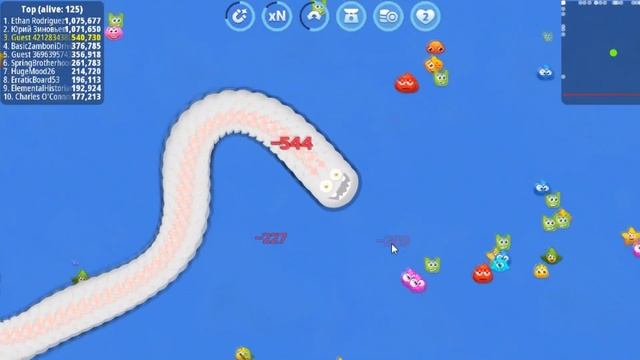 Worms Zone io Worm Hunt Toxic Version Skill Silver Level Play Top 1 Slither Snake 2023 смотреть онлайн