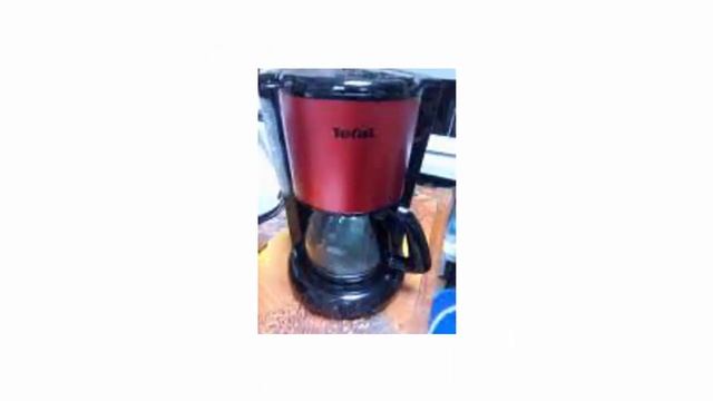 Кофеварка капельная Tefal CM361E38 цвет черный/красный гарантия 2 года отзывы реальных владельцев смотреть онлайн