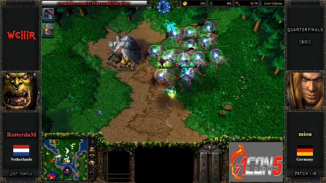 Warcraft 3 2005 - ACON5 (Quarterfinals) ReMinD (NE) Vs TeRRoR (Ud)